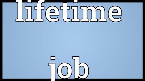 Lifetime careers. Things To Know About Lifetime careers. 